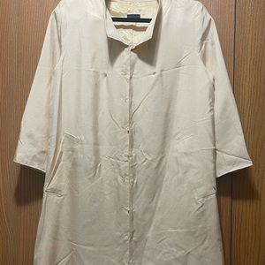Wren Cream Silk Dress/Jacket Sz M